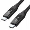 Kábel Unitek USB typ C - USB typ C 0,8 m čierny