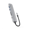Epico 6v1 Alu Hub 8K s USB-C konektorom - strieborná 9915112100067