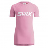 SWIX Roadline RaceX Classic, krátký rukáv, dětské triko, Begonia Pink Velikost: 164