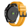 BStrap Silicone Acton remienok na Garmin Fenix 5 / 6 / 6 Pro / 7 / 8 47mm / E, yellow amber SGA001C10