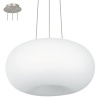 Svietidlá - Závesné svietidlá - LAMPA WISZĄCA KULA BIAŁA 45cm OPTICA EGLO 86815 (Svietidlá - Závesné svietidlá - LAMPA WISZĄCA KULA BIAŁA 45cm OPTICA EGLO 86815)