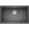 Blanco Etagon 700 Silgranitový drez, 73x46 cm, s pojazdmi, sivá skala 525168