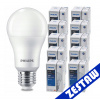 10x LED žiarovka PHILIPS E27 8W 806lm neutrálna biela 4000k