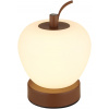 Globo Lighting Evalina stolová lampa 1x2 W biela-hnedá 21011