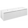 Sapho LOREA skrinka s dvojumývadlom 141x46x51,5cm (70+70cm), biela matná SPH LE070-3131-01