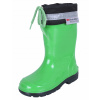 Detské gumáky reflexné zelené