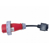 Teslá Gen 2 NEMA adaptér Elvix TS-3P16-CEE 11KW Červený