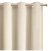XZHome (dodávateľ) Zatemňovací velúrový záves – krémový, jednofarebný, 1 ks Veľkosť: 145x250 na krúžky