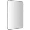 Sapho FLOAT LED podsvietené zaoblené zrkadlo v ráme 500x700mm, biela 22571