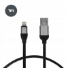Kábel Contact USB - Apple Lightning 1 m čierny