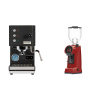 Profitec GO, black + Eureka Helios 75, ferrari red