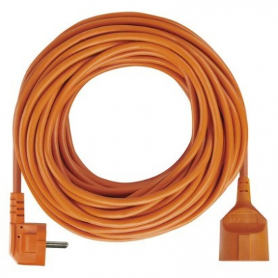 EMOS Predlžovací kábel 20 m / 1 zásuvka / oranžový / PVC / 250 V / 1,5 mm2 P01120