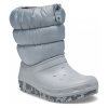 Detská Snehule CROCS CLASSIC NEO PUFF BOOT K 207684-007 – Sivá