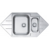 Alveus LINE 40 Natur 1082560 - Drez nerezový 985x500mm, vanička 340x420x160mm, 148x300x75mm