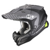Moto přilba SCORPION VX-22 AIR ARES matná černo/stříbrná XL
