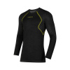 Pánske termoprádlo LA SPORTIVA Wool40 Aero Longsleeve M - Black/Yellow