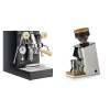 Lelit Mara PL62X V2, black + Eureka Mignon Single Dose, White & Oak