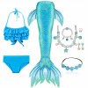 Kostým pre dievča - Ariel Swimwear Morská panna outfit Sireni Tail Panela (Ariel Swimwear Morská panna outfit Sireni Tail Panela)