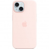 iPhone 15+ Silicone Case with MS - Light Pink MT143ZM/A