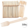 GASTROSTAF EKO-11 Jednorazový drevený príbor, vidličky 16cm 50ks