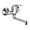 Mereo Drezová nástenná batéria, Lila 100 mm, s ramienkom plochým rovným 160 mm, chróm CBEE302A02