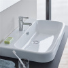 DURAVIT Happy D.2 umývadlo do nábytku s otvorom, s prepadom, spodná strana brúsená, 800 x 505 mm, biela, 2318800027
