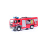 Kids Globe Hasičské auto s nádržou, striekačkou a majákmi so sirénou 13x5x5 cm