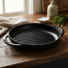STAUB 22 cm čierna - železná grilovacia panvica
