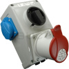SEZ DK Rozvodnica ROS 4/V-10, 1x32A/400V/5P + 2x230V, vypínač 0-1, poistka 2xF10A/250V, IP44 (200862)
