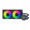 Vodné chladenie procesora AIO SAVIO VELOX 240 mm ARGB 2 × 120 mm INTEL/AMD