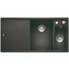 Granitový drez Blanco AXIA III 6 S InFino antracit sklen.kráj.doska drez vpravo s exc.