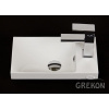 Umývadlo - Malé WC umývadlo, dolomit 40x22cm biele (Umývadlo - Malé WC umývadlo, dolomit 40x22cm biele)