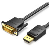 Vention DisplayPort (DP) to DVI Cable 1,5 m Black HAFBG