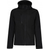 REGATTA PROFESSIONAL VENTURER TRA 701 / Pánska 3-vrstvová softshellová bunda s kapucňou - black/black XXL