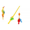 Teddies Hra - Ryby / rybář - 3 ks + prut 50 cm