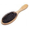 Comair Bamboo Line Oval 22cm - oválna bambusová kefa, s diviačími štetinami a rozprašovačom
