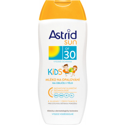 Astrid Sun OF 30 detské mlieko na opaľovanie 200 ml