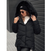 FIXMIX dámska zimná prešívaná bunda s kapucňou čierna Dstreet TY4672