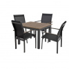 DOPPLER Sedacia súprava EXPERTWOOD Plus, 4 + 1, hliníková, antracit