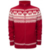 Brandit sveter Norwegian so zapínaním na zips, červená - 4XL