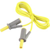 VOLTCRAFT MSB-501 bezpečnostné meracie káble [lamelový zástrčka 4 mm - lamelový zástrčka 4 mm] 1.50 m žltá 1 ks; VC-8063505