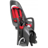 Detská sedačka na bicykel HAMAX Cyklosedačka s adaptérom Caress Dark Grey/Red (7029775531130)