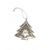 Vianočný záves stromček kovový