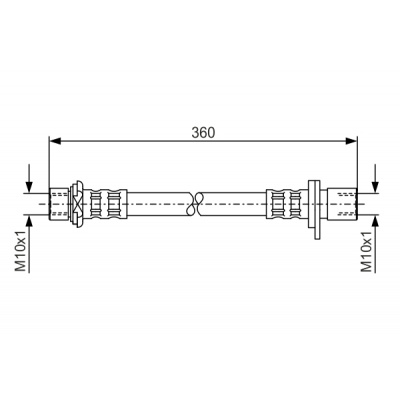 BOSCH Brzdová hadica 1987476726