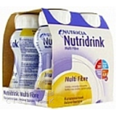 NUTRIDRINK MULTIFIBRE vanilková príchuť 4x200 ml