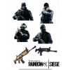 Výtlač CUKROVÁ HMOTA na tortu HRA RAINBOW SIX