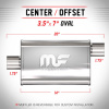 MagnaFlow 11123 tlumič výfuku ovál 44,5mm (MagnaFlow #11123 Satin Stainless Steel Mufflers)