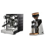 Rocket Espresso Appartamento TCA, black/black + Eureka Mignon Single Dose PRO, Chrome & Oak