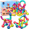 Magnetické kocky Magnetic Sticks sada magnetických kociek pre deti 64 ks