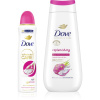Dove Advanced Care Dove Advanced Care Go Fresh osviežujúci dezodorant pre ženy 150 ml + Dove Advanced Care Replenishing sprchový gél pre suchú pokožku 225 ml